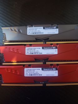 Three 16 GBs DDR4 Ram Sticks