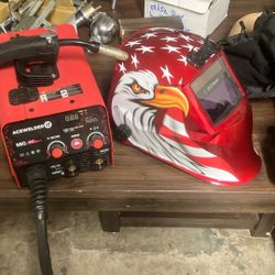 Flux Core Welder 3in1 Plus Auto Dark Helmet