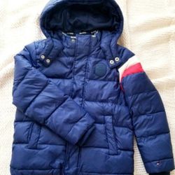 Tommy Hilfiger Puffer Jacket Coat Boys Size 6-7