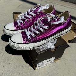 Metallic Pink/Purple Converse