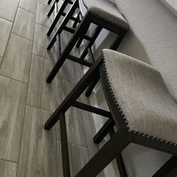 (4) Upholstered Counter Stool 