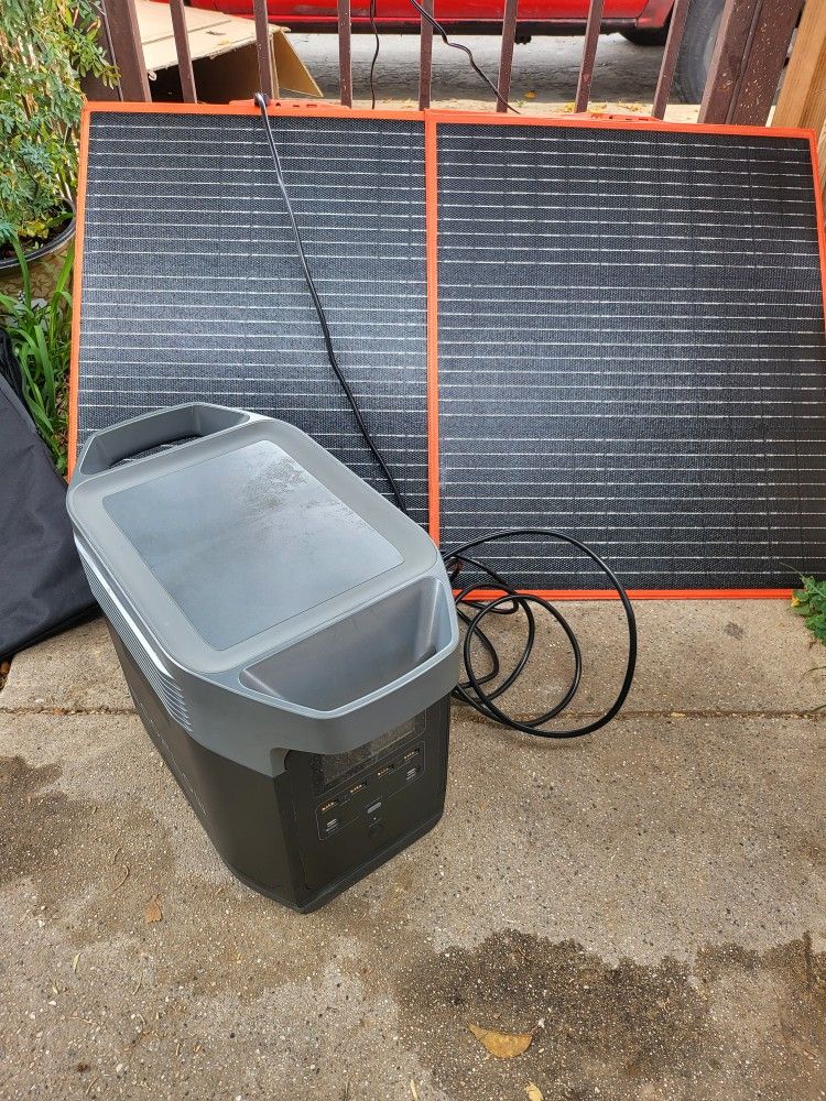 Ecoflow Delta 1300 Watts Portable Power Station With 120 Watts Solar Panel