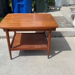 Mid Century Coffee Table with Drawer