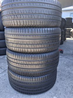 4 semi New Tires 285/45r22 pirelli 🤑free Installation and balance ‼️ 80%tread