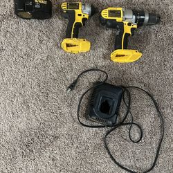Dewalt 18v Impact Driver & Hammer Drill Set
