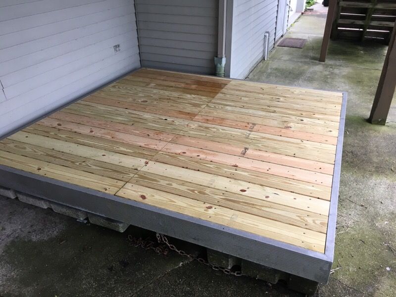 8x8 aluminum floating swim deck swim platform