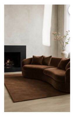 8’x10’ Solid Brown Rug Carpet 