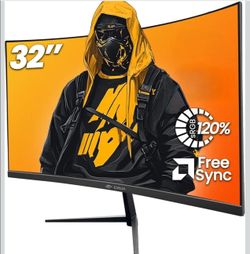CRUA 32" Curved Gaming Monitor brand new