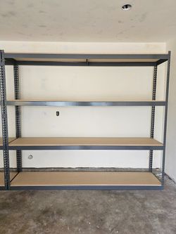 Warehouse Shelving 96 in W x 18 in D and Garage Storage 4 Tier Rack Stronger Than Homedepot Lowes And Costco Delivery Available
