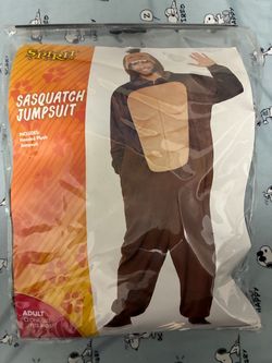 Spirit Halloween Sasquatch Jumpsuit Costume – Adult (one size fits all)