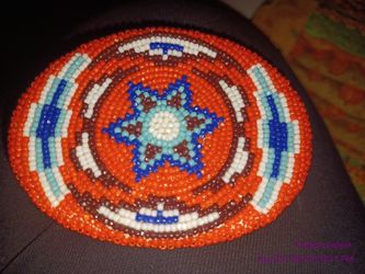 Rare, Vintage, Authentic Hand Beaded Native American Buckle