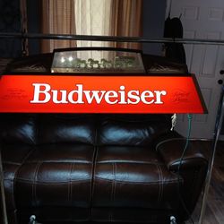 Vintage Budseiser Pool Table Light