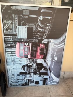 Set of 2 Large IKEA Framed Canvas Wall Art (40" x 54") - London & Amsterdam