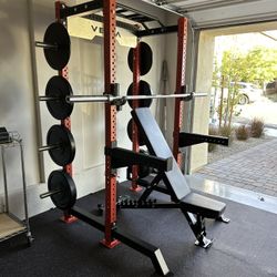 Vesta Fitness HR1000 | Adjustable Bench | 230lb Bumpers Olympic Weight | 7ft Olympic Barbell | Fitness | Gym Equipment | FREE DELIVERY 🚚