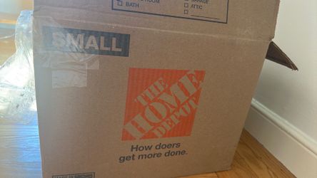 Moving Home Depot boxes (xs-xl), bubble wrap, packing paper