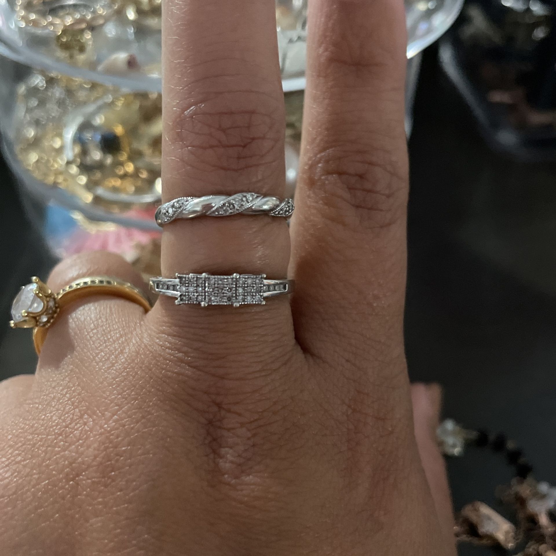 Two Diamonds rings(both For 200 )