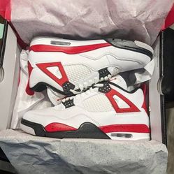 New Jordan 4 Red Cement Size 10 Authentic 