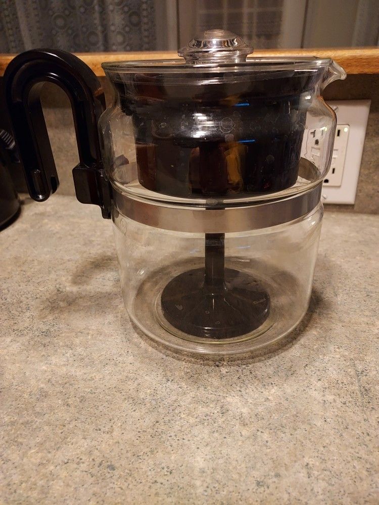 One All by Medelco 8 cup Glass Stovetop Percolator Coffee PotÂ