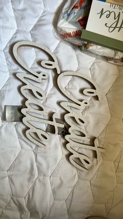Wooden Word Cutout Wall Signs