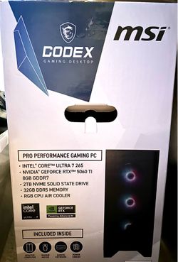 MSI Gaming Desktop Pc