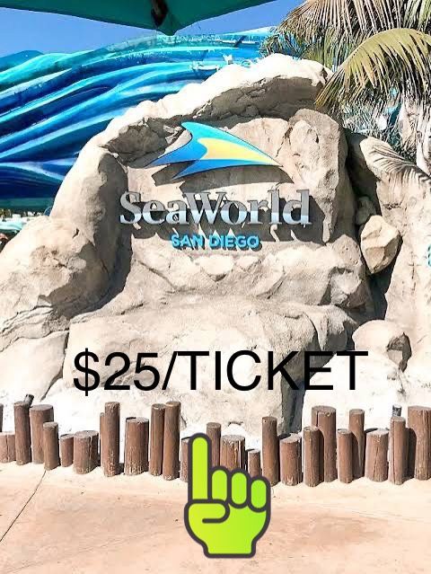 2 Seaworld Tickets ($25/ticket) Can Only Be Used Until Nov 7