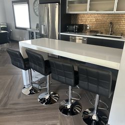 Faux Leather Barstools 