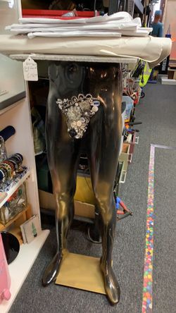 End table with marble top