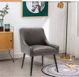 Modern velvet accent side chair