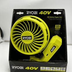 RYOBI 40V Cordless Battery Topper Fan (Tool Only)