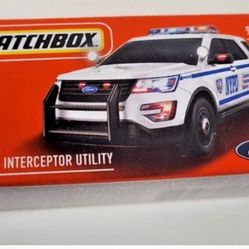 Matchbox NYPD police car