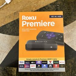 Brand New Roku premier, remote control HDMI Cable 