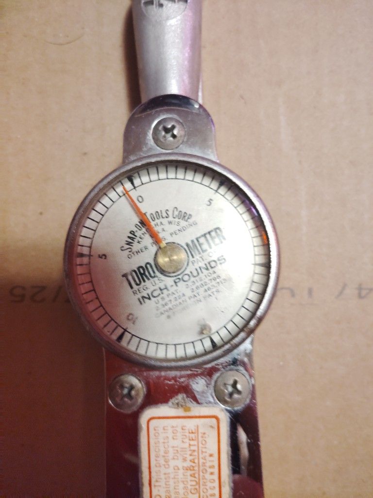 Snap On Torqometer
