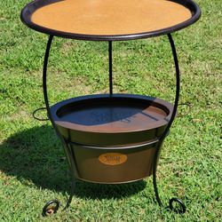 Samuel Adams Copper Beverages Tub with Iron Stand