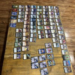 A bunch of magic the gathering infinity cards 