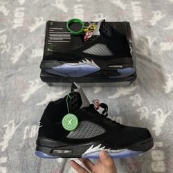 Jordan 5s Black Metallic 