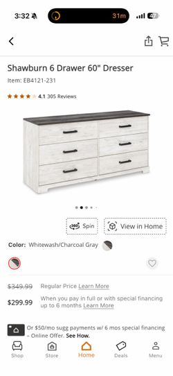 Shawburn 6 Drawer 60" Dresser