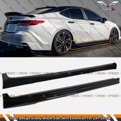For 25-26 Toyota Camry LE XLE SE XSE Yofer JDM Gloss Black Side Skirt Extension