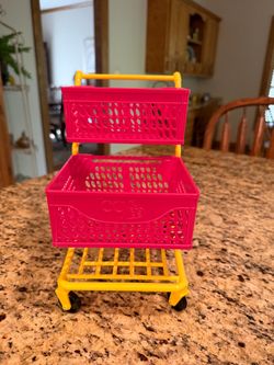 Mini Plastic Shopping Cart Desk Organizer