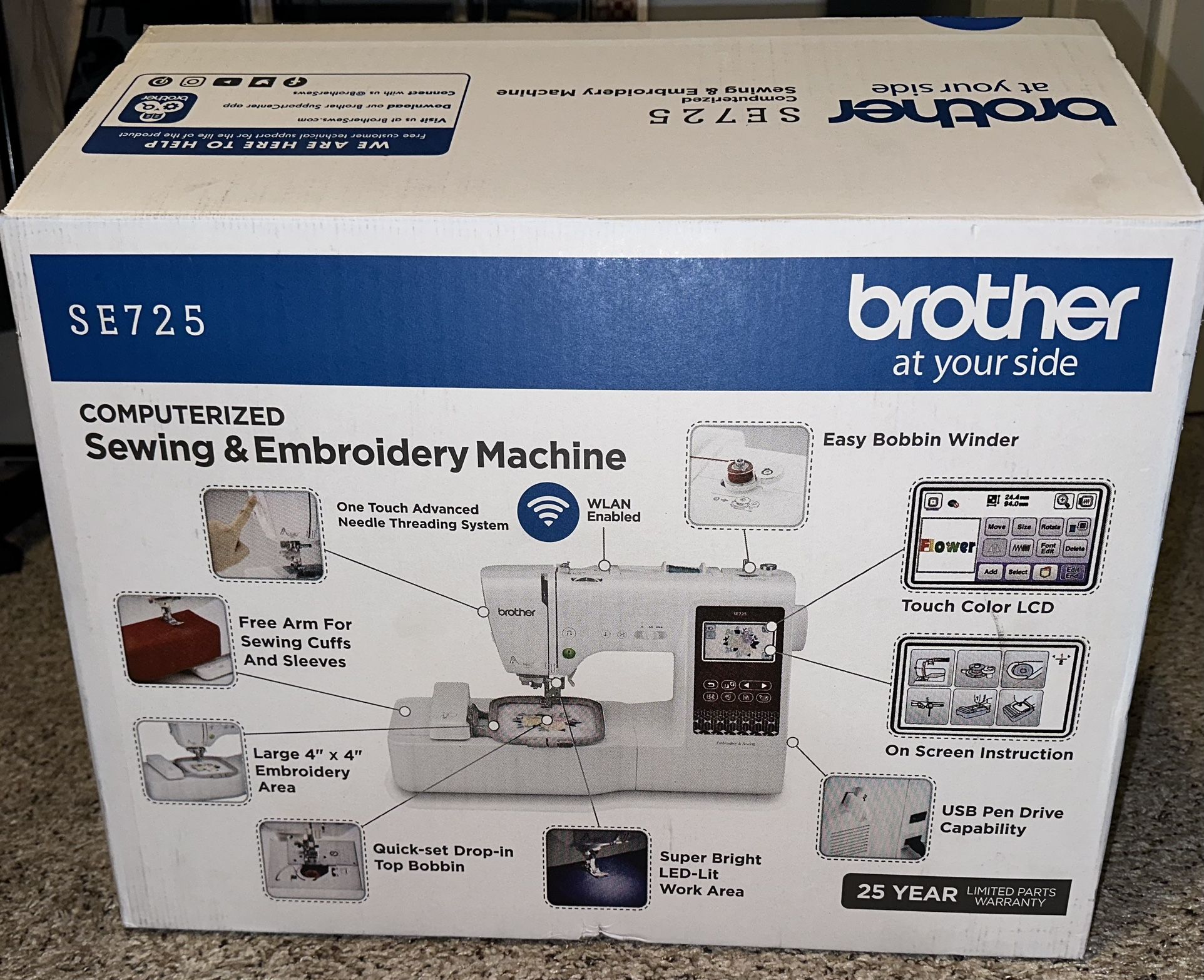 Brother SE725 Sewing & Embroidery Machine (Elite Model) for Sale in