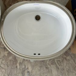 New White Oval Sinks