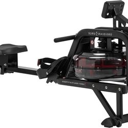 Sunny Health & Fitness Smart Water Rowing Machine with Intense Dynamic Real-Time Resistance