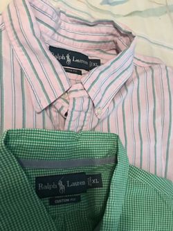 Set of 2 Ralph Lauren men’s XL shirt