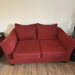 MOVING SALE! Comfy Red Sofa - Pick Up By 5/24!!!