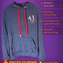 Armani Exchange (A|X) Logo Hoodie – Women’s Size Small