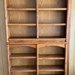 Bookcases/Bookshelves/Display For Hobbies - Oak Wood
