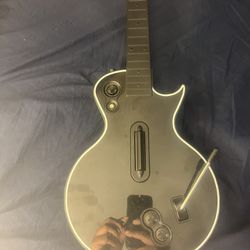 XBOX 360 Wireless Gibson Les Paul Guitar Hero Controller Red Octane No Strap