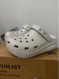 Women Cross Glitter Platform