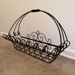 METAL FLOWER BASKET CONTAINER 