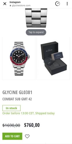 Glycine Combat Gmt Swiss Made