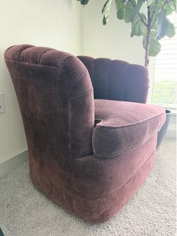 Two Gorgeous Upholstered Swivel Chairs